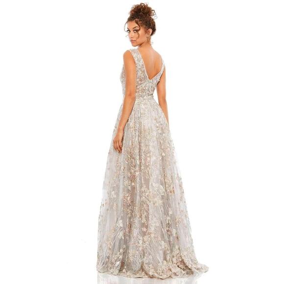 Mac Duggal A20131 - Floral Embroidered Dress - 12 Multi Floral - Picture 1 of 2